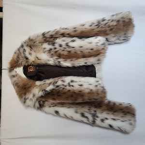 Dollhouse Calico Faux Fur Jacket